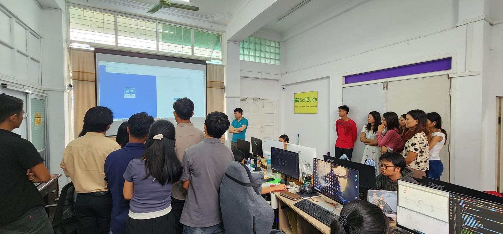 Internship Students Observing Work